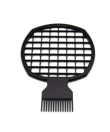 AUEAR, Black Plastic Hair Coil Comb Natural Curly Twist Hair Brush (Twist Comb) 1 Count (Pack of 1) Black