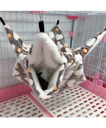 KILLIAN'S Small Pet Cage Hammock Bed - 2 Layer Snuggle Hideaway for Hamster, Guinea Pig, Rat, Ferret - Brown - Buy Online on GoSupps.com