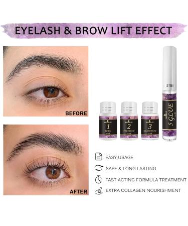 Lash Lift & Color Kit 4 in 1 | Brow Lamination Professional Eyelash Perm Kit | DIY & Salon Use Long Lasting Safe Results - Buy Online on GoSupps.com