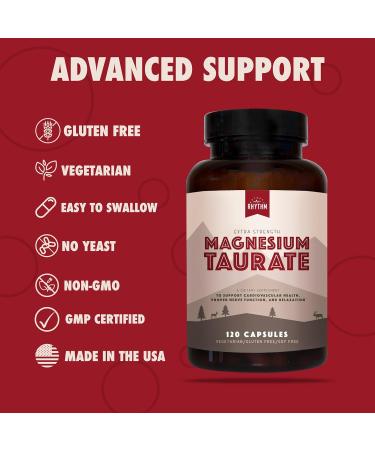 Natural Rhythm Magnesium Taurate 120 Capsules + Vitamin D3 + K2 (MK7) 30 Capsules Bundle - Buy Online on GoSupps.com