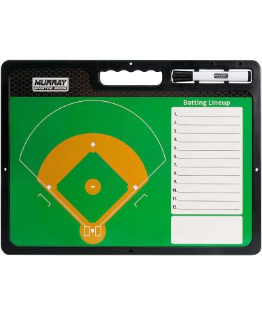 Murray Sporting Goods Premium Coaches Clipboard | Double-Sided Dry Erase Board - Ideal for Basketball, Baseball, Soccer, Football, Hockey | Marker Included - Buy Online on GoSupps.com
