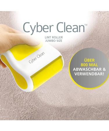 Cyber Clean Rollcare Jumbo - Washable Lint Roller for Easy Removal of Pet Hair Dust & Fluff | Ideal for Home & Car - Buy Online on GoSupps.com