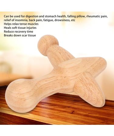 Fockety Cross-Shaped Wooden Trigger Point Massager | Lymphatic Drainage & Muscle Pain Relief Tool - Buy Online on GoSupps.com