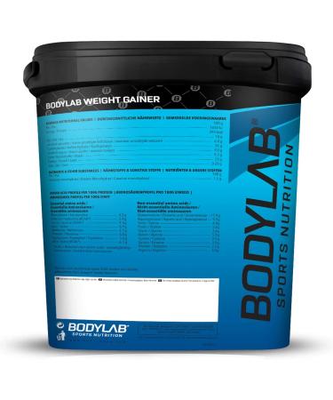 BODYLAB24 Weight Gainer Chocolate 5kg - Ideal Mass Gain Shake with 20% Protein Carbohydrates & Creatine for Optimal Growth - Buy Online on GoSupps.com