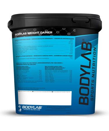 BODYLAB24 Weight Gainer Hazelnut Cocoa 5kg - Ideal Shake for Mass Gain | 20% Protein Carbs & Creatine Enriched - Buy Online on GoSupps.com