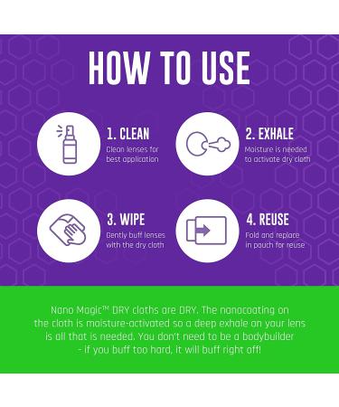 Nano Magic Anti Fog Sport Spray 1 oz Travel Kit  Eyeglasses  Sunglasses  Goggles  Face Shield  Sports  Moisture-Repelling Nano Coating  No Streaks  Microfiber Cloth & Spray Glass  Professional Grade - Buy Online on GoSupps.com