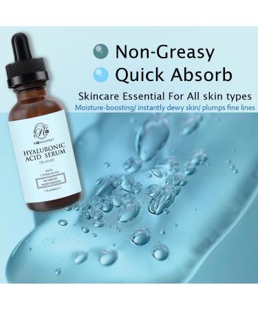 ROSVANEE Hyaluronic Acid Serum for Face 60ml 5% Hyaluronic Acid + Vitamin B5 with Niacinamide Anti Aging Serum Intense Hydration Moisture Vegan and Paraben-Free - Buy Online on GoSupps.com