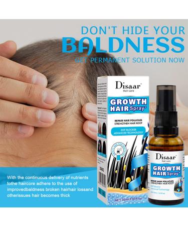 Growth Hair Oil Spray - Repair Follicles & Strengthen Roots | DHT Blocker | Nourishing 30ml - Buy Online on GoSupps.com
