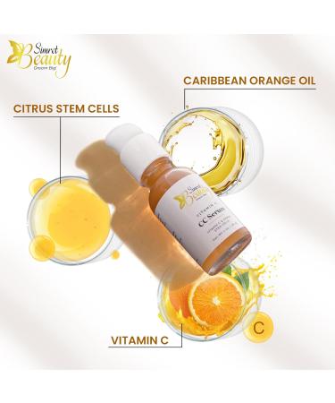 Vitamin C CC Serum - Anti-Aging Complexion Corrector with Hyaluronic Acid & Citrus Stem Cells | Brightening Hydrating & Dark Spot Corrector - 1 oz - Buy Online on GoSupps.com