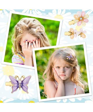 10 Pcs Rhinestone Butterfly Flower Hair Clips for Women and Girls - Handmade Metal Barrettes for Wedding - Glitter Crystal Hairpin Jewelry Accessory (Fresh Style) - Buy Online on GoSupps.com