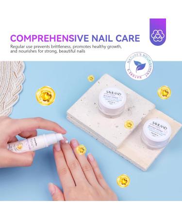 SAVILAND Nail Strengthening Cream with Vitamin E - Ultra-Repair Nail Growth & Conditioning Cuticle Care | Nourish Damaged Nails & Strengthen Hard Nails - Perfect Gift Set - Buy Online on GoSupps.com