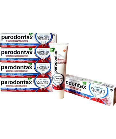 Buy 5x Parodontax Complete Protection Fluoride Toothpaste 75ml - Prevent Bleeding Gums Fight Plaque & Gingivitis - International Shipping Available - Buy Online on GoSupps.com