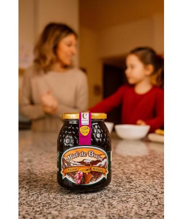 Reina Kilama Pure bee honey Heather Honey 100 honey of Spanish origin in a 500g jar Heather honey from the best regions of Spain Very intense aroma of hummus mushrooms and leaf litter - Buy Online on GoSupps.com