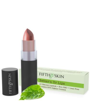 Fifth & Skin Better'n Ur Lips (MAUVE SUEDE) Vegan Lipstick - 100% Natural - Organic - Gluten Free - Cruelty Free - Paraben Free - Petroleum Free - Healthy Color that's Good for your Lips!