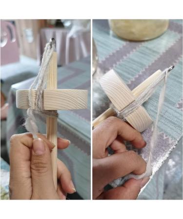 2Pcs Hand Carved Wooden Spindle Top Whorl Yarn Spinner | 12 Drop Spindle for Beginners & Experts - Buy Online on GoSupps.com