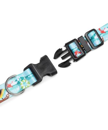 Mercano Adjustable Dog Collar - Soft Nylon Comfort & Stylish Pattern for Small & Medium Dogs Puppies & Cats - Sailing Design - Buy Online on GoSupps.com