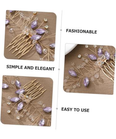 Ipetboom prom hair accessories wedding hair accessories for brides moon hair pin hair comb clips accessories prom vintage comb Hair piece rhinestones bride Hair up wedding - Buy Online on GoSupps.com