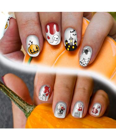 Seasonal Nail Art Decals - 18 Sheets Holiday Nail Stickers for Halloween, Christmas & Thanksgiving DIY Nail Decorations - Buy Online on GoSupps.com