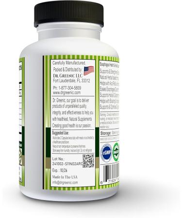 Dr. Greenic Acid Reflux Care Supplement 60 Capsules | Heartburn Relief | Esophageal Health & Haital Support - Buy Online on GoSupps.com