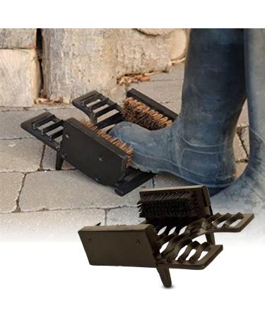 Neez Cast Iron Boot Scraper with Brush - Heavy Duty Welly Puller for Wellies - Outdoor Mud and Dirt Remover - Buy Online on GoSupps.com
