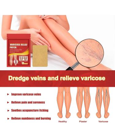 Buy Varicose Vein Plaster | 10 & 12 Piece Venous Stickers for Spider Vein Care | Reduce Appearance of Veins - Buy Online on GoSupps.com