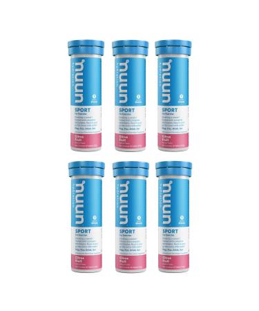 Nuun Active Citrus Fruit Electrolyte Enhanced Drink Tablets (6-Pack of 10)