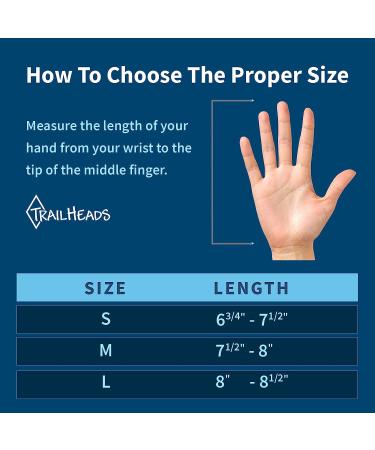 TrailHeads Lightweight Running Gloves with Touchscreen Fingers - Black/Reflective (Small) - Buy Online on GoSupps.com