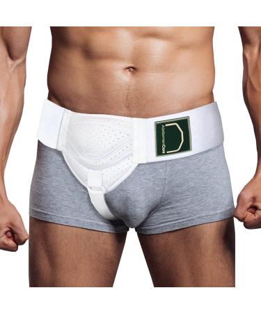 AbdomenCare Inguinal Hernia Support Belt for Men & Women for Left or Right Side Hernias I 2 Direct Compression Pads I Hernia Belts for Men Inguinal Truss I Groin Hernia Truss Support Belt for Men S/M Small/Medium - Buy Online on GoSupps.com