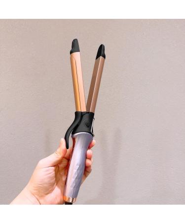 2-in-1 Curling Wand & Hair Straightener - Automatic Rotating Ceramic Ionic Hair Styling Tool for All Hair Types - Multi-functional Curler in Purple - Buy Online on GoSupps.com