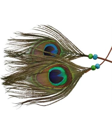 Repuhand Bohemian Peacock Feather Headdress | Women's Braid Hair Band | Unique Accessory for a Chic Look - Buy Online on GoSupps.com