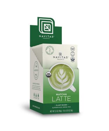 Navitas Organics Matcha Latte â€“ Organic, Non-GMO, Dairy-Free, 10 Single Servings | 3.1 oz - Buy Online on GoSupps.com