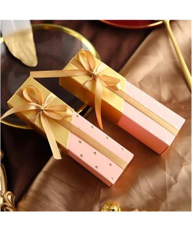Candy Box 10PCS Chocolate Box Gift Wedding Candy Lipstick Shape Rectangular Gift Hot Stamping Packaging Box For Girls' Day Partyes (Color : Pink) (Size : Green) - Buy Online on GoSupps.com