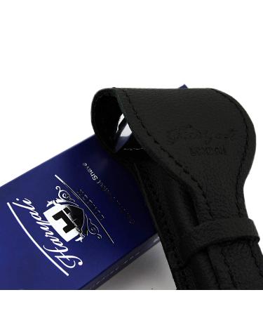 Classic Safety Grass Knife & Cowhide Cover | Stainless Steel Perfection for On-the-Go | Ideal Gift for Care & Shaving Enthusiasts - Buy Online on GoSupps.com