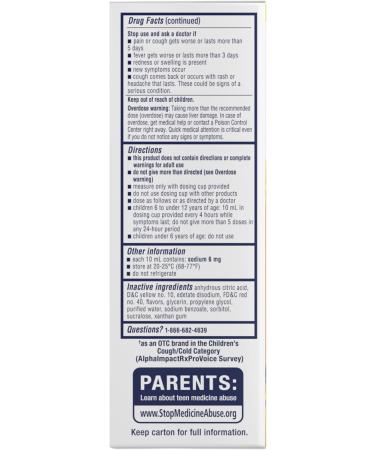 Mucinex Children's Fever & Cough Relief - Multi-Symptom Cold Medicine Honey Flavor 4 Fl Oz - International Shipping Available - Buy Online on GoSupps.com