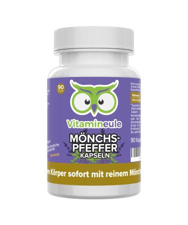 M nchspfeffer capsules - high -dose - 30mg - desire to have children pregnancy and menopause - quality from Germany - without additives - vegan - laboratory test - Agnus Castus - VitamineUle