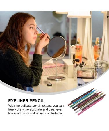 Lurrose 12PCs Colorful Eyeliner & Make-Up Accessories Set | Durable Eyebrow & Lip Pencils | Portable Eye Makeup Tools - Buy Online on GoSupps.com