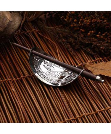 Handmade Vintage Oval Bow Metal Hair Clips | Unique Wooden Ponytail Holders | International Shipping - Buy Online on GoSupps.com