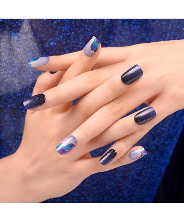  NOOVES NOOVES Mystic Marble Premium Semi-Cured Nail Gel (20 Sheets) + 1 Nail File & 1 Vegan Orange Stick - Buy Online on GoSupps.com