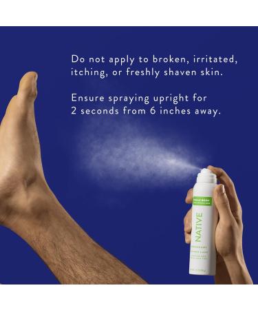 Native Whole Body Deodorant Spray Contains Naturally Derived Ingredients Deodorant for Women & Men | 72 Hour Odor Protection Aluminum Free with Coconut Oil and Shea Butter | Cucumber & Mint - Buy Online on GoSupps.com