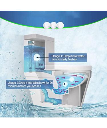 TTZY Automatic Powerful Foam Cleaner Toilet Bowl Cleaner Tablets Toilet Cleaner Bathroom Cleaning Supplies Automatic Toilet Bowl Cleaners for Descaling & Deodorizing (36 Pcs) - Buy Online on GoSupps.com