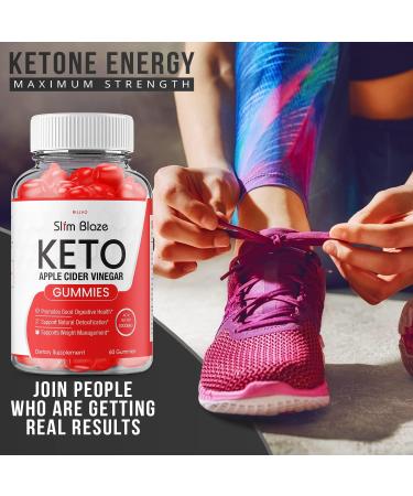 Slim Blaze Keto ACV Gummies - Advanced Formula with Apple Cider Vinegar (60 Gummies) - Buy Online on GoSupps.com