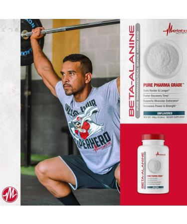 Metabolic Nutrition Beta Alanine Powder - 300 Grams | Boost Performance & Endurance - International Shipping Available - Buy Online on GoSupps.com