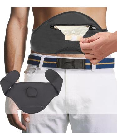 Ostomy Belt Black - Stealth Support Belt for Ostomy Bags | Covers & Wraps | Large Size Ostomy Supplies - Buy Online on GoSupps.com