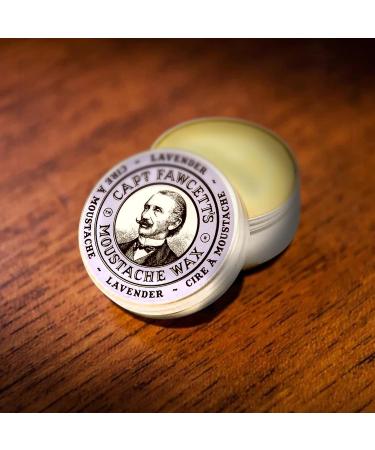 Captain Fawcett's Lavender Moustache Wax - Premium Natural Ingredients for Taming Unruly Beards - 15ml - Made in the U.K - Buy Online on GoSupps.com