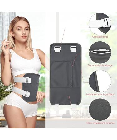 Reusable Organic Castor Oil Pack Wrap Kit - Adjustable Cotton Wrap for Belly & Neck | Eco-Friendly & Versatile Castor Oil Solution - Buy Online on GoSupps.com