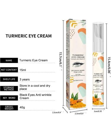 Turmeric Eye Cream for Dark Circles Anti-Aging Moisturizer Eye Treatment Cream to Reduce Puffiness and Fine Lines - Buy Online on GoSupps.com