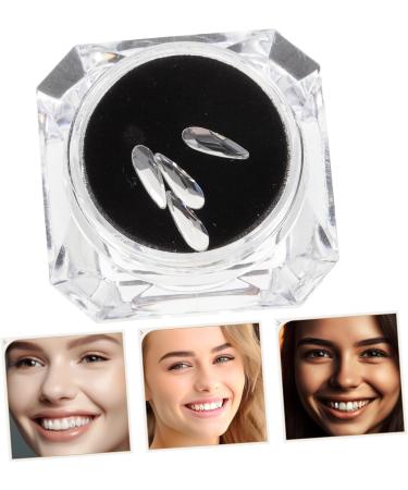 Vampire Dentures Manicure Kit | Gemstone Decor Fake Teeth & DIY Teeth Crystals | White Rhinestones Oral Care - Buy Online on GoSupps.com