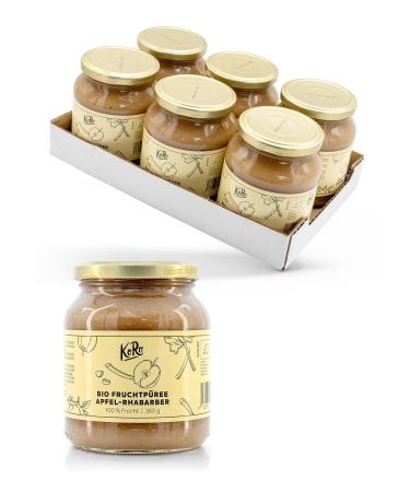 KoRo - Organic apple-rhubarb puree 6 x 360 g