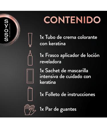  Syoss SYOSS Permanent Color 8-7 Golden Blonde Caramel Hair Colour and Keratin Mask for Professional Coverage of Grey Hair Lasting Colour and Intensive Care Pack of 3 - Buy Online on GoSupps.com