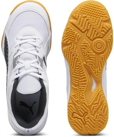 PUMA Unisex Kids Solarflash Jr II Indoor Trainers - 34 EU - Puma White/Nitro Blue/Shadow Gray - International Shipping Available - Buy Online on GoSupps.com